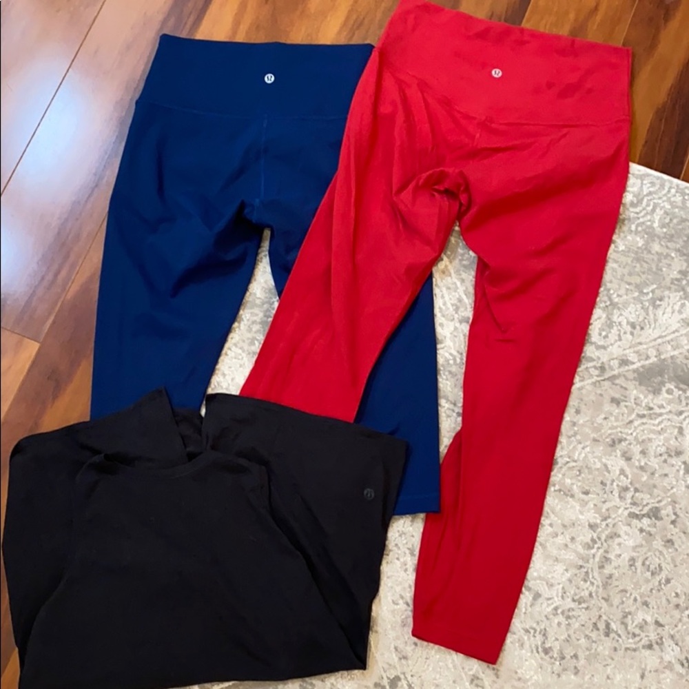 Lululemon leggings and top